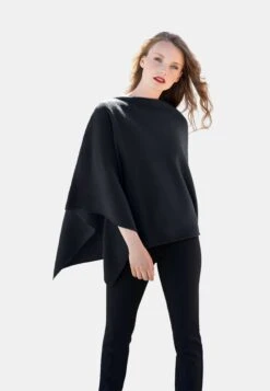 Giesswein Merino Lambswool Poncho - Poncho - Mitternacht