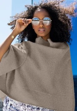 Alternative view of Giesswein Merino Lambswool Poncho - Poncho - Vole